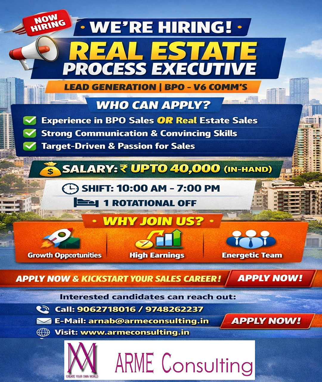 URGENT REQUIREMENT FOR MUMBAI THANE(W)